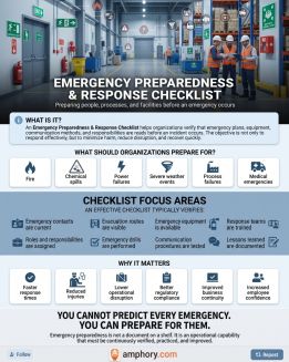 Infographic summary about emergency preparedness benefits and response planning